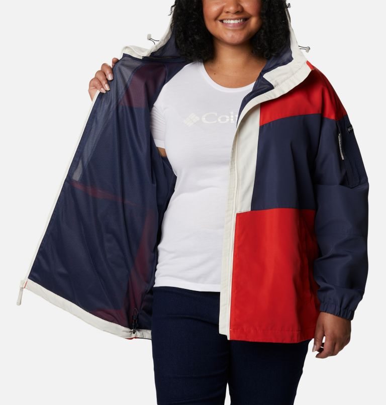 Women's Columbia Wallowa Park Lined Jackets Navy / Red | Plus Size CA-W154C